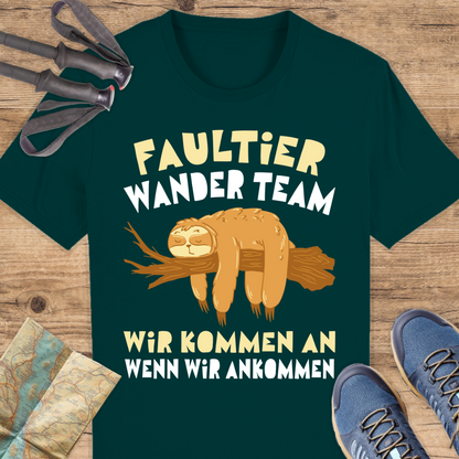 Unisex Bio T-Shirt Faultier wanderteam