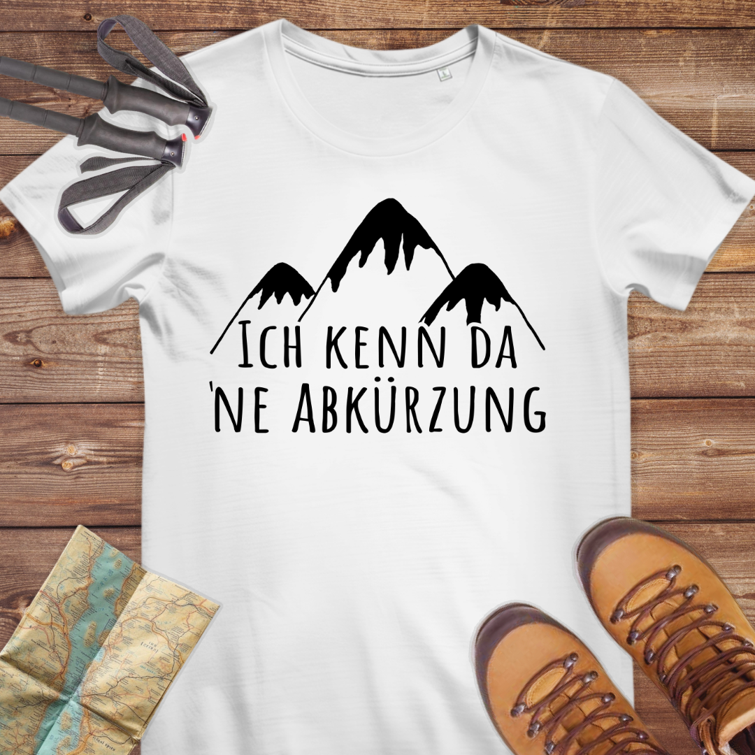Damen Medium Fit Bio T-Shirt Ich kenn da ne Abkürzung