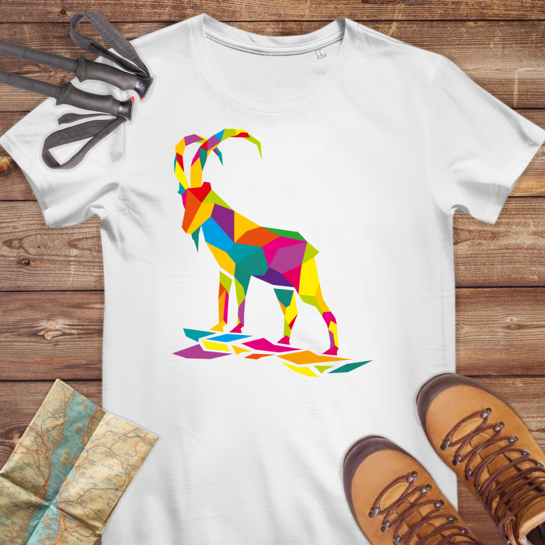 Damen Medium Fit Bio T-Shirt Steinbock