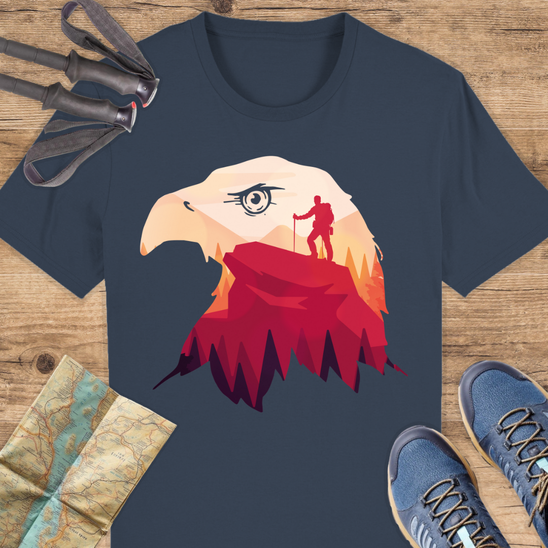 Unisex Bio T-Shirt Adler Wandern