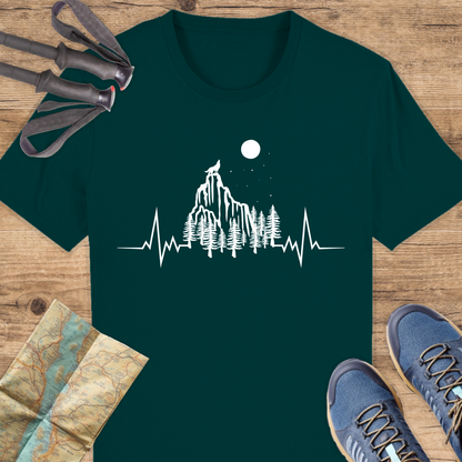 Unisex Bio T-Shirt Herzschlag wandern