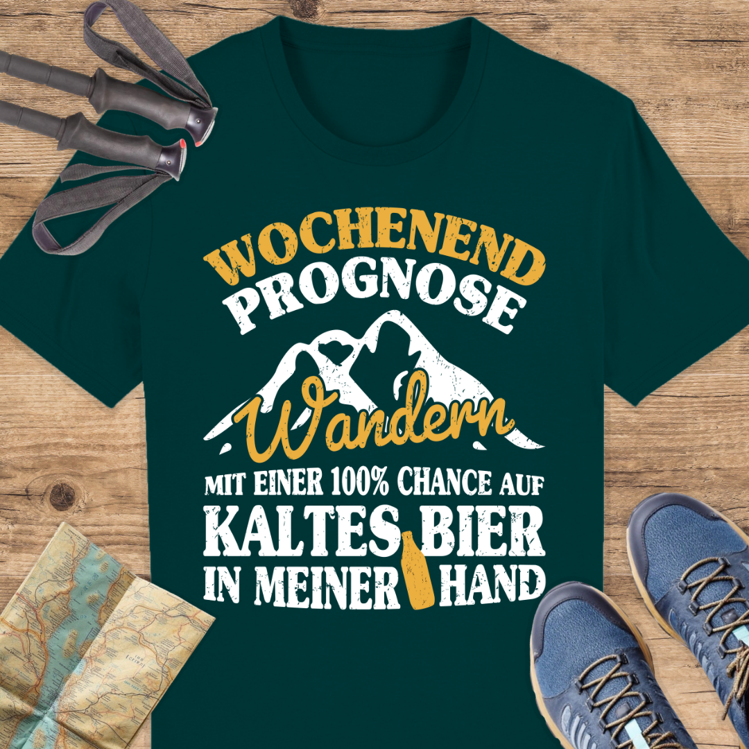 Unisex Bio T-Shirt Wandern und Bier