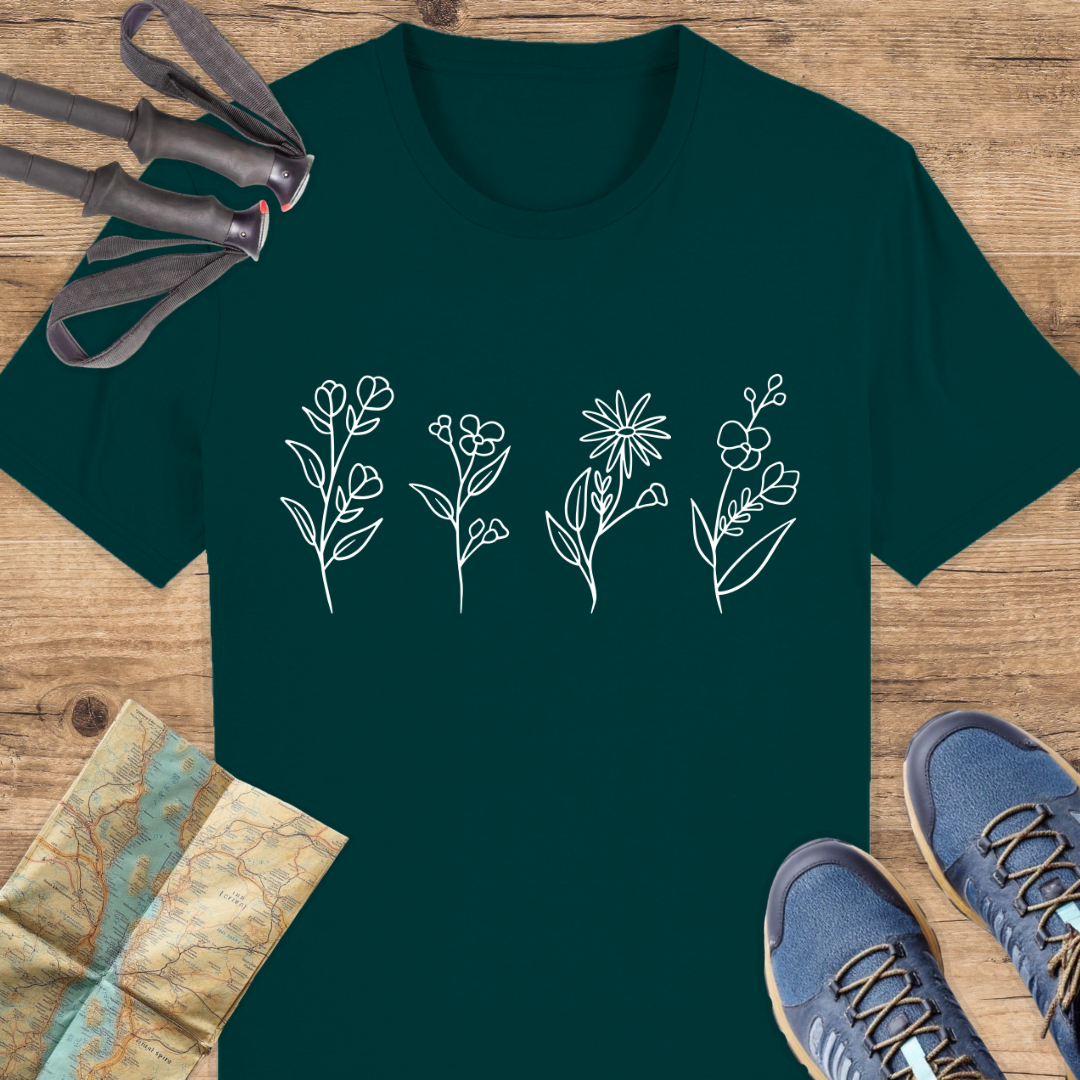 Unisex Bio T-Shirt Blumen