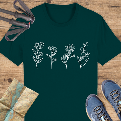 Unisex Bio T-Shirt Blumen