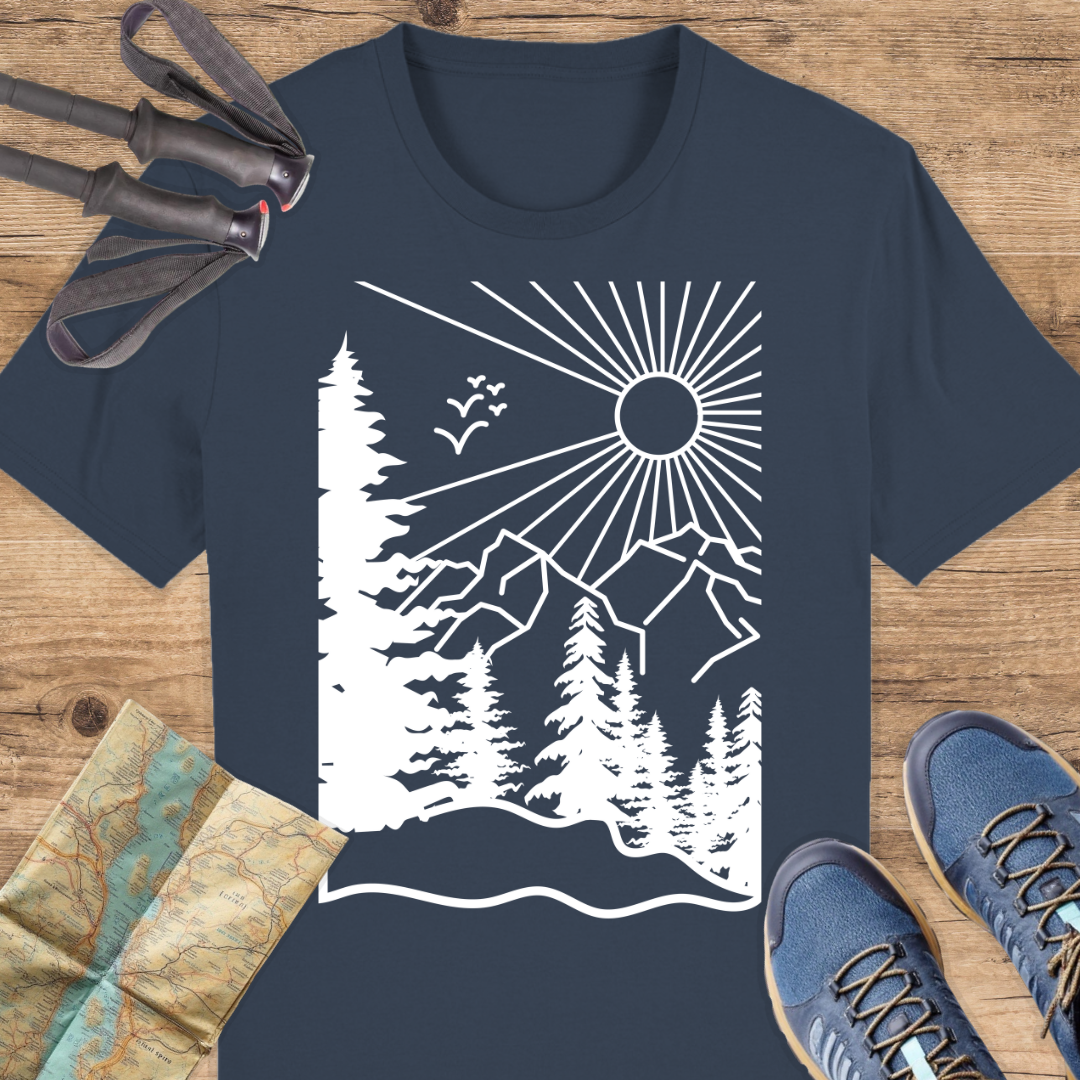 Unisex Bio T-Shirt Wald Linien