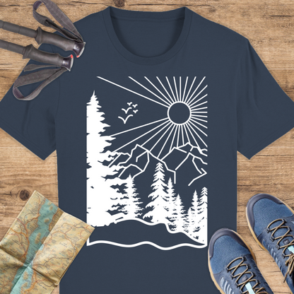 Unisex Bio T-Shirt Wald Linien