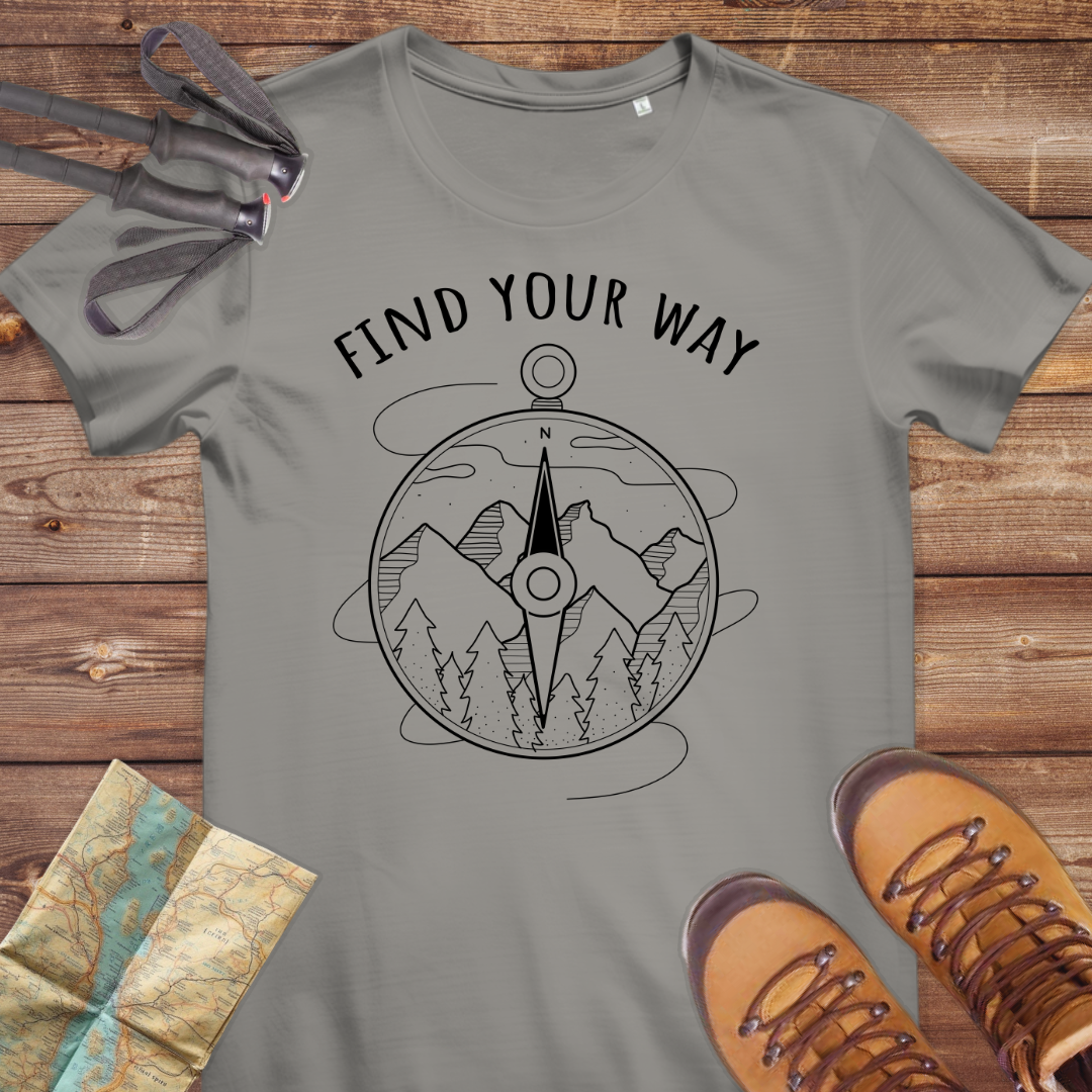 Damen Medium Fit Bio T-Shirt Finde Your Way