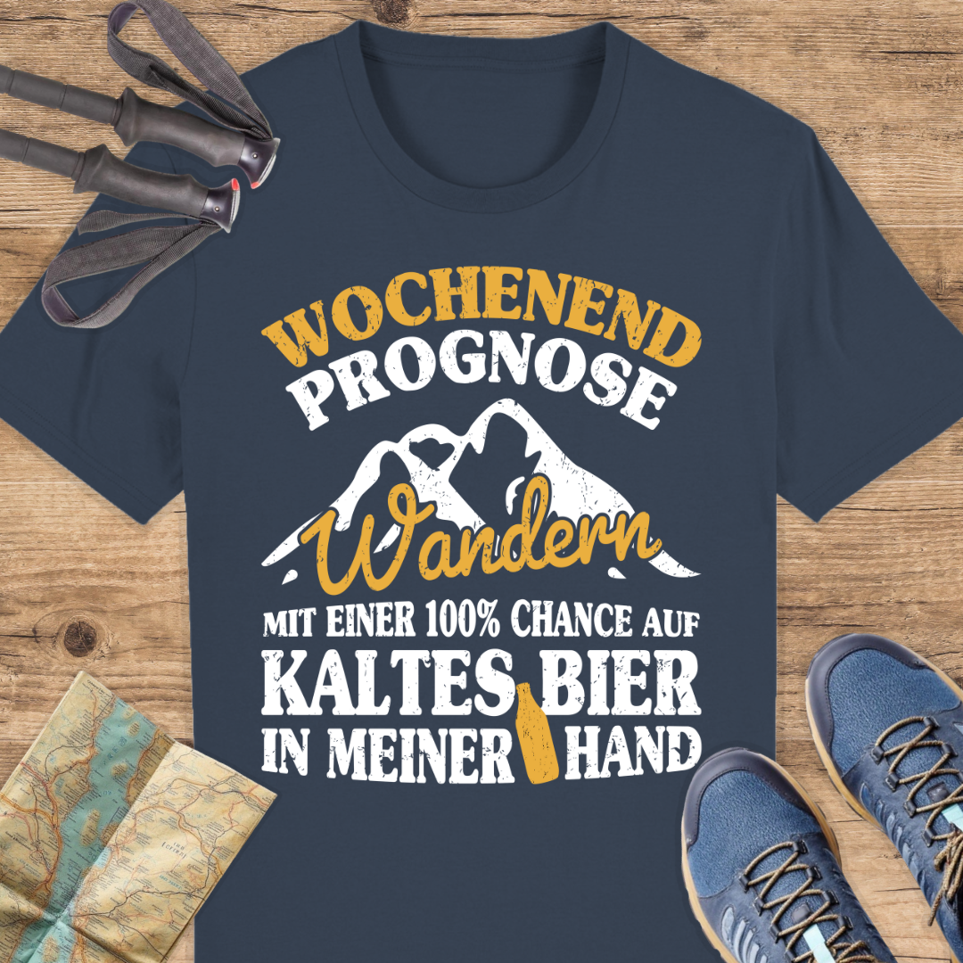 Unisex Bio T-Shirt Wandern und Bier