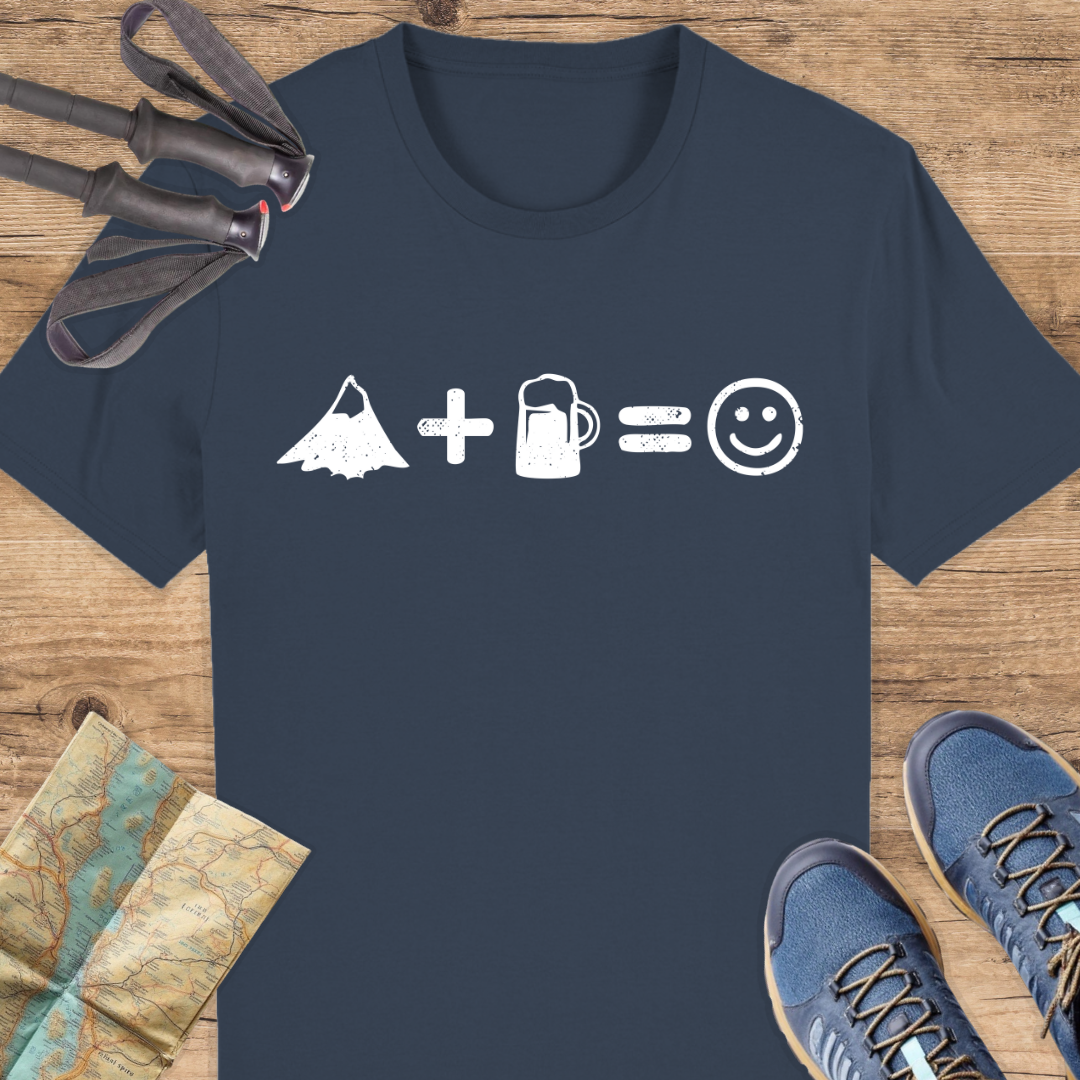 Unisex Bio T-Shirt Berge und Bier