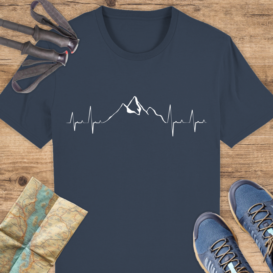 Unisex Bio T-Shirt Berge Herzschlag