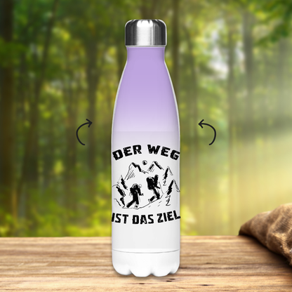 Edelstahl-Thermoflasche Der Weg ist das Ziel