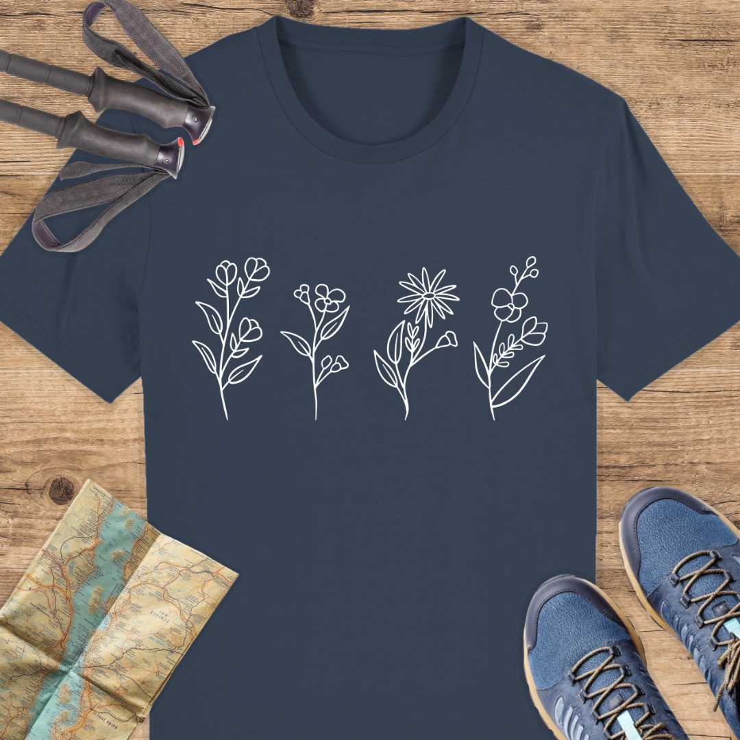 Unisex Bio T-Shirt Blumen