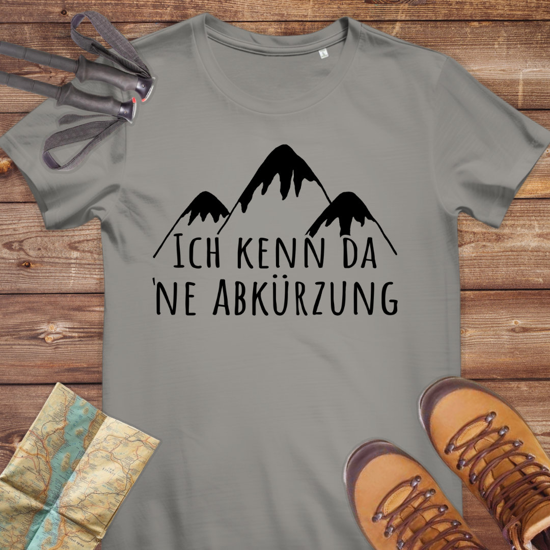 Damen Medium Fit Bio T-Shirt Ich kenn da ne Abkürzung