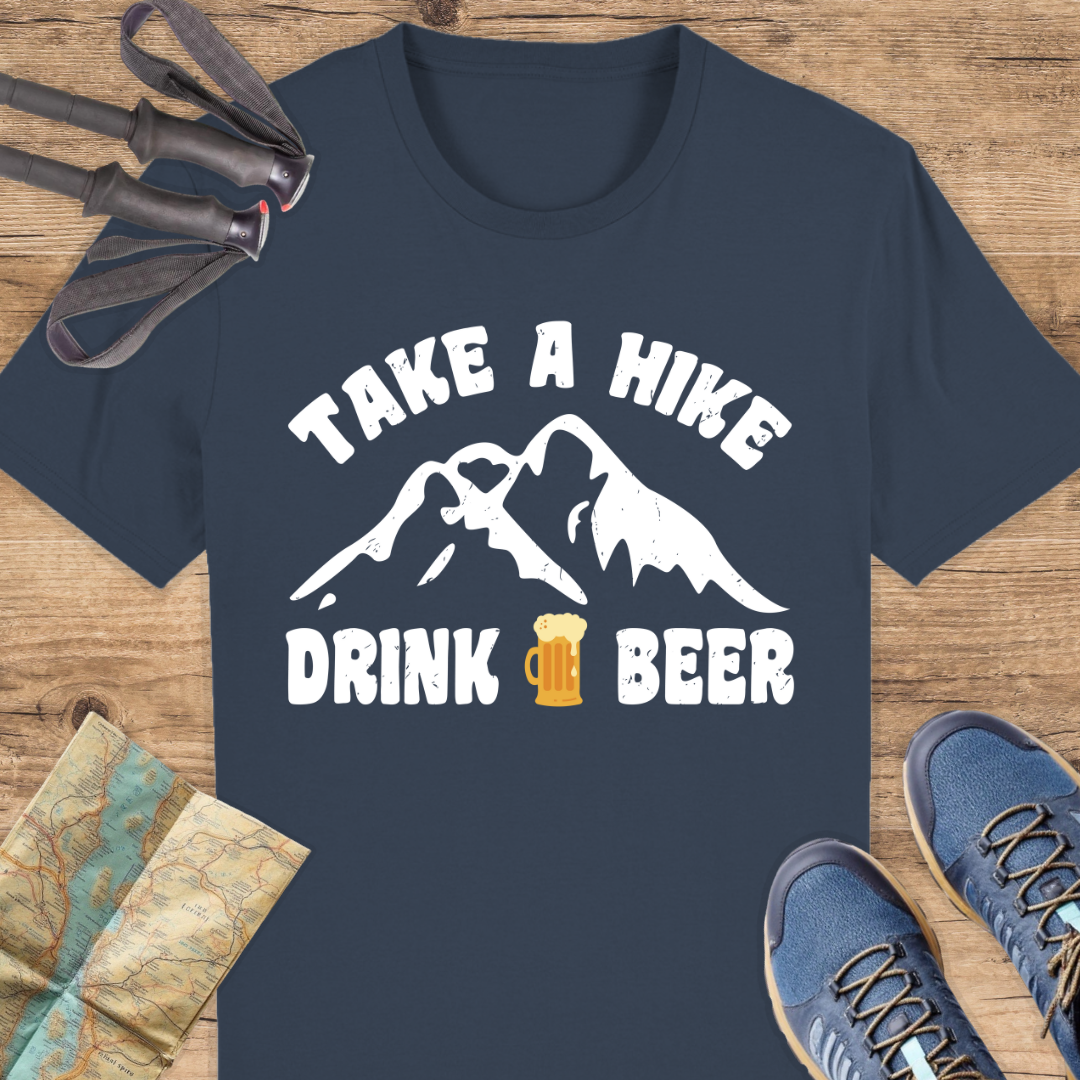 Unisex Bio T-Shirt Take a hike drink a beer