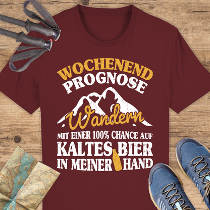 Unisex Bio T-Shirt Wandern und Bier