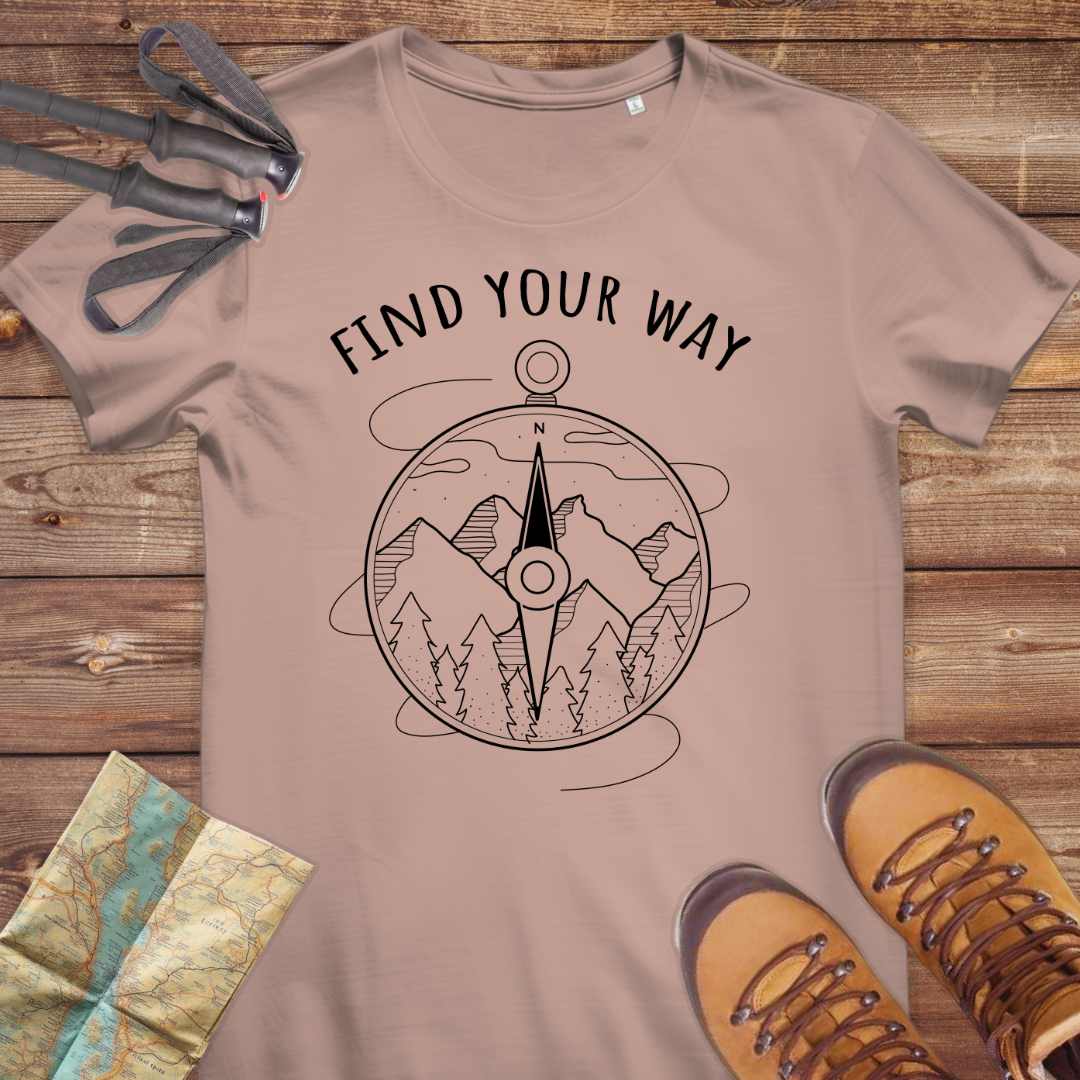 Damen Medium Fit Bio T-Shirt Finde Your Way
