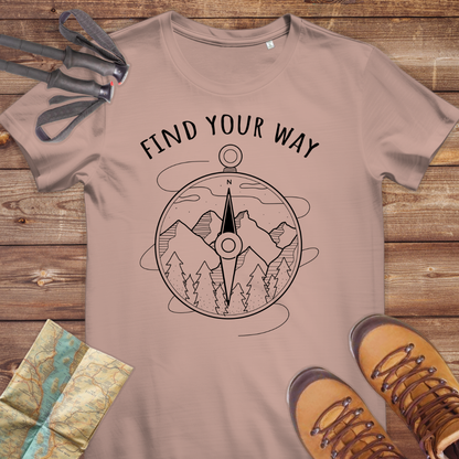 Damen Medium Fit Bio T-Shirt Finde Your Way