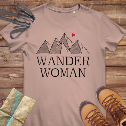 Damen Medium Fit Bio T-Shirt Wander Woman
