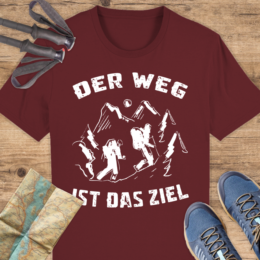 Unisex Bio T-Shirt Der Weg ist das ziel