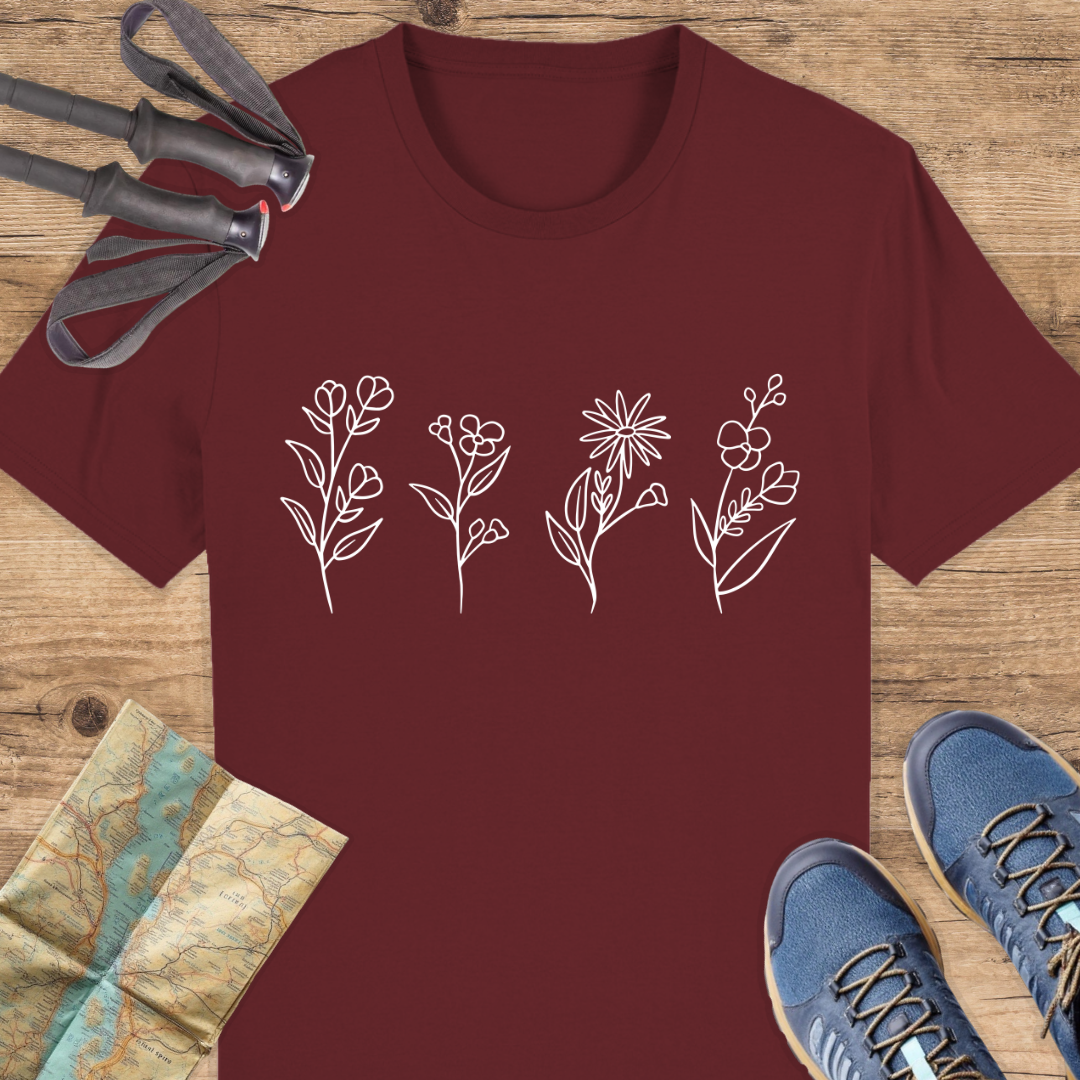 Unisex Bio T-Shirt Blumen