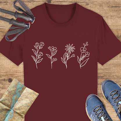 Unisex Bio T-Shirt Blumen