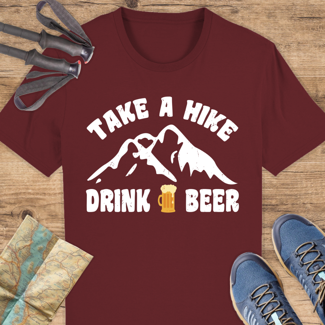 Unisex Bio T-Shirt Take a hike drink a beer