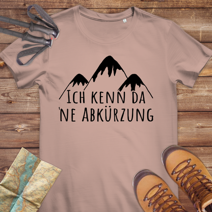 Damen Medium Fit Bio T-Shirt Ich kenn da ne Abkürzung