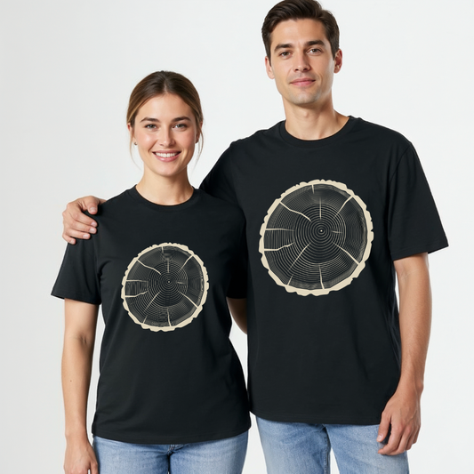 Unisex Bio T-Shirt Baum Jahresringe