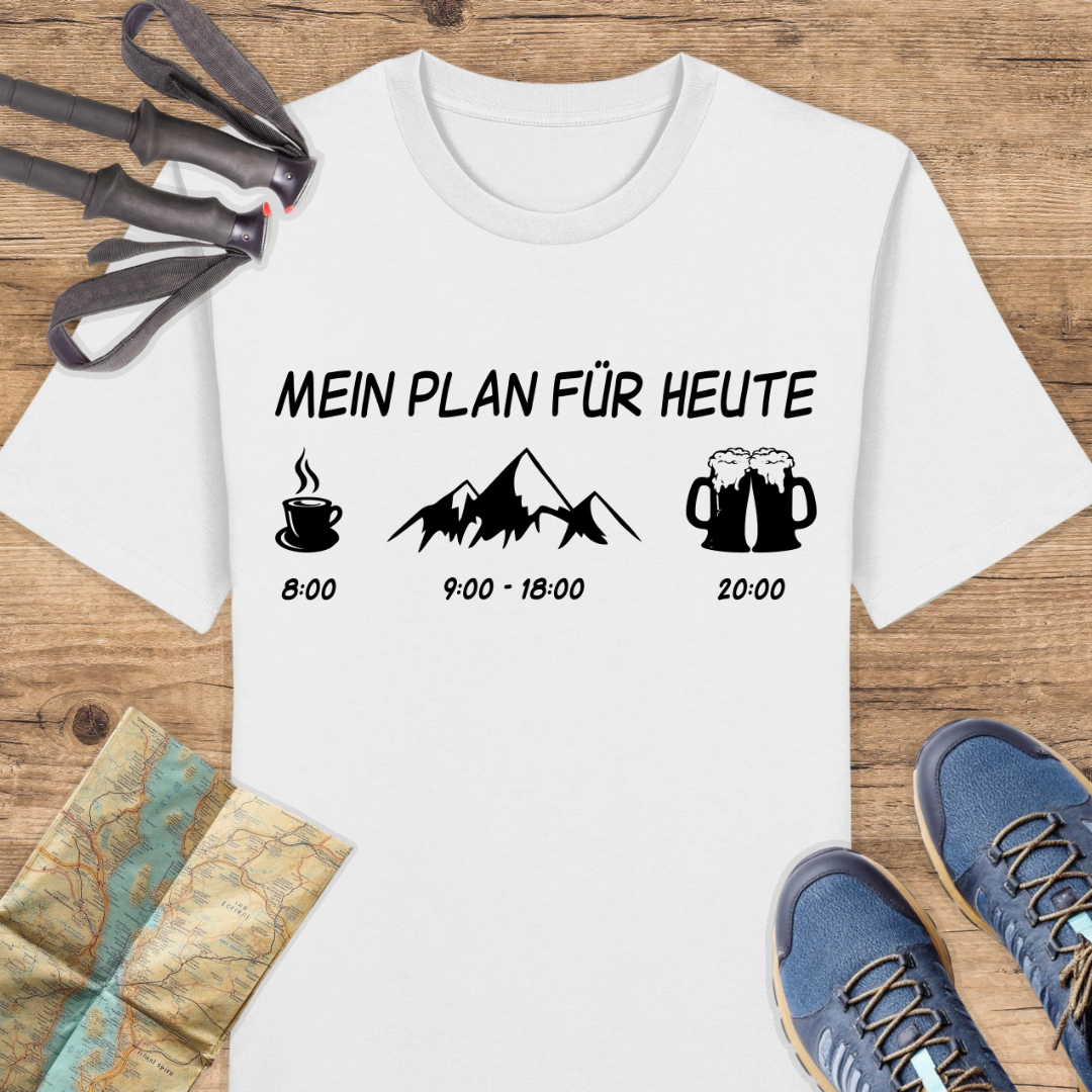 Unisex Bio T-Shirt Mein plan für heute