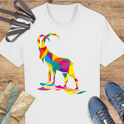Unisex Bio T-Shirt Bunter Polygon Steinbock