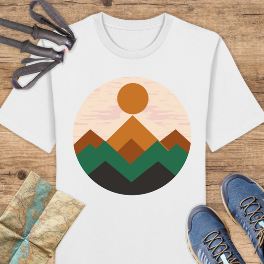 Unisex Bio T-Shirt Geometrische Berge
