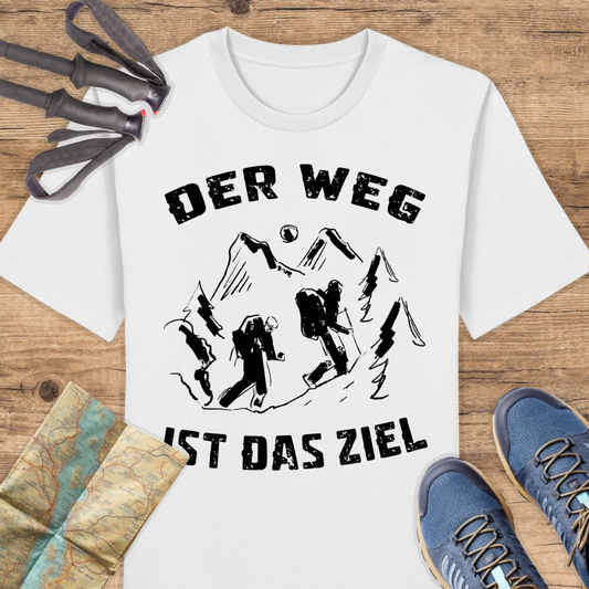 Unisex Bio T-Shirt Der Weg ist das ziel