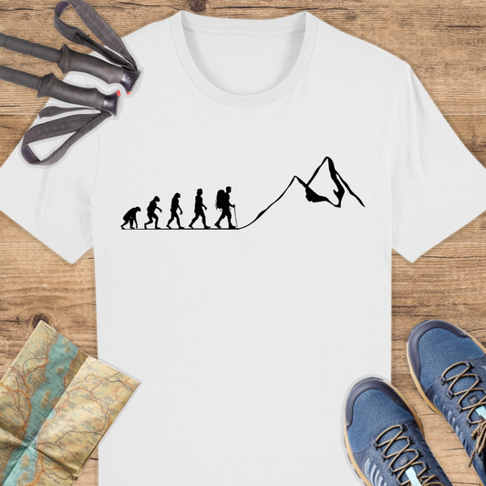 Unisex Bio T-Shirt Evolution Wandern