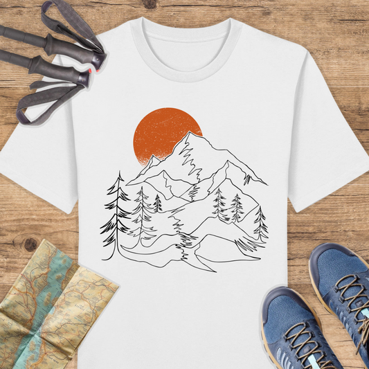 Unisex Bio T-Shirt Berge linien