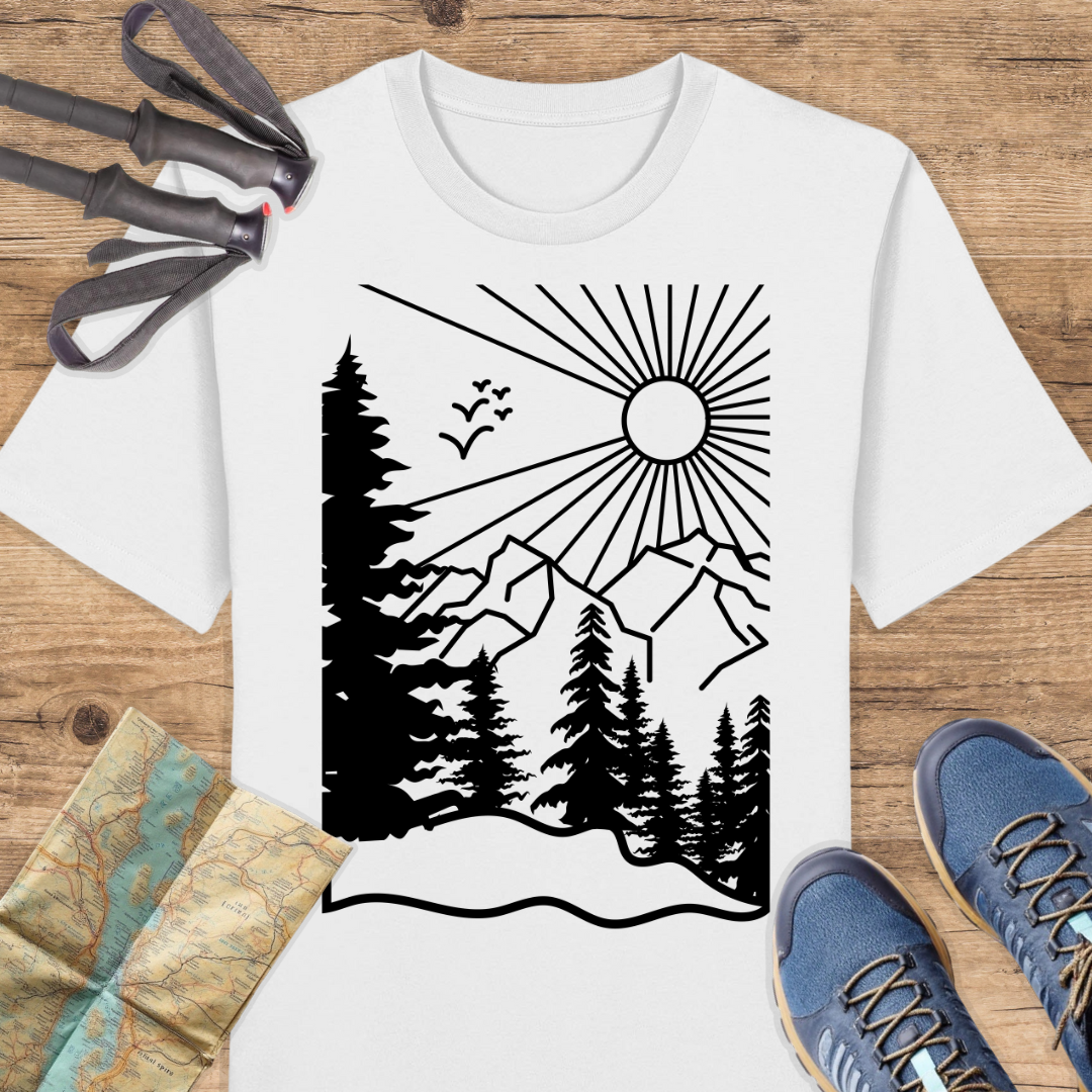 Unisex Bio T-Shirt Wald Linien