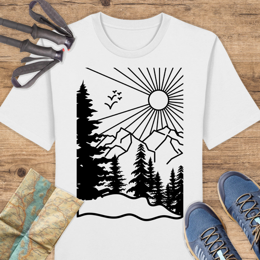 Unisex Bio T-Shirt Wald Linien