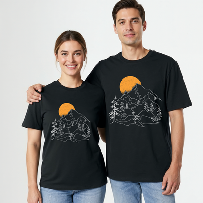 Unisex Bio T-Shirt Berge linien
