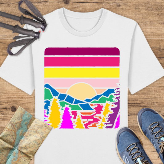 Unisex Bio T-Shirt Vintage berge