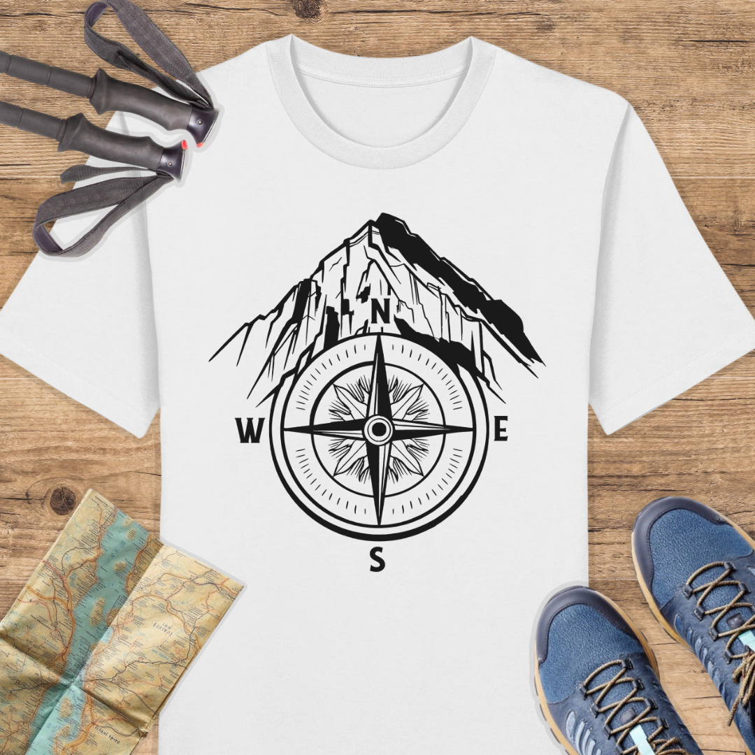 Unisex Bio T-Shirt Kompass Berge