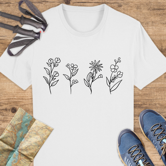Unisex Bio T-Shirt Blumen
