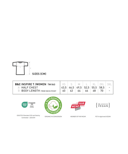 Damen Medium Fit Bio T-Shirt Baum Eichhörnchen