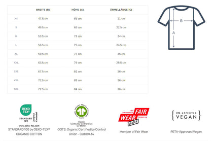 Unisex Bio T-Shirt Berge Edelweiß