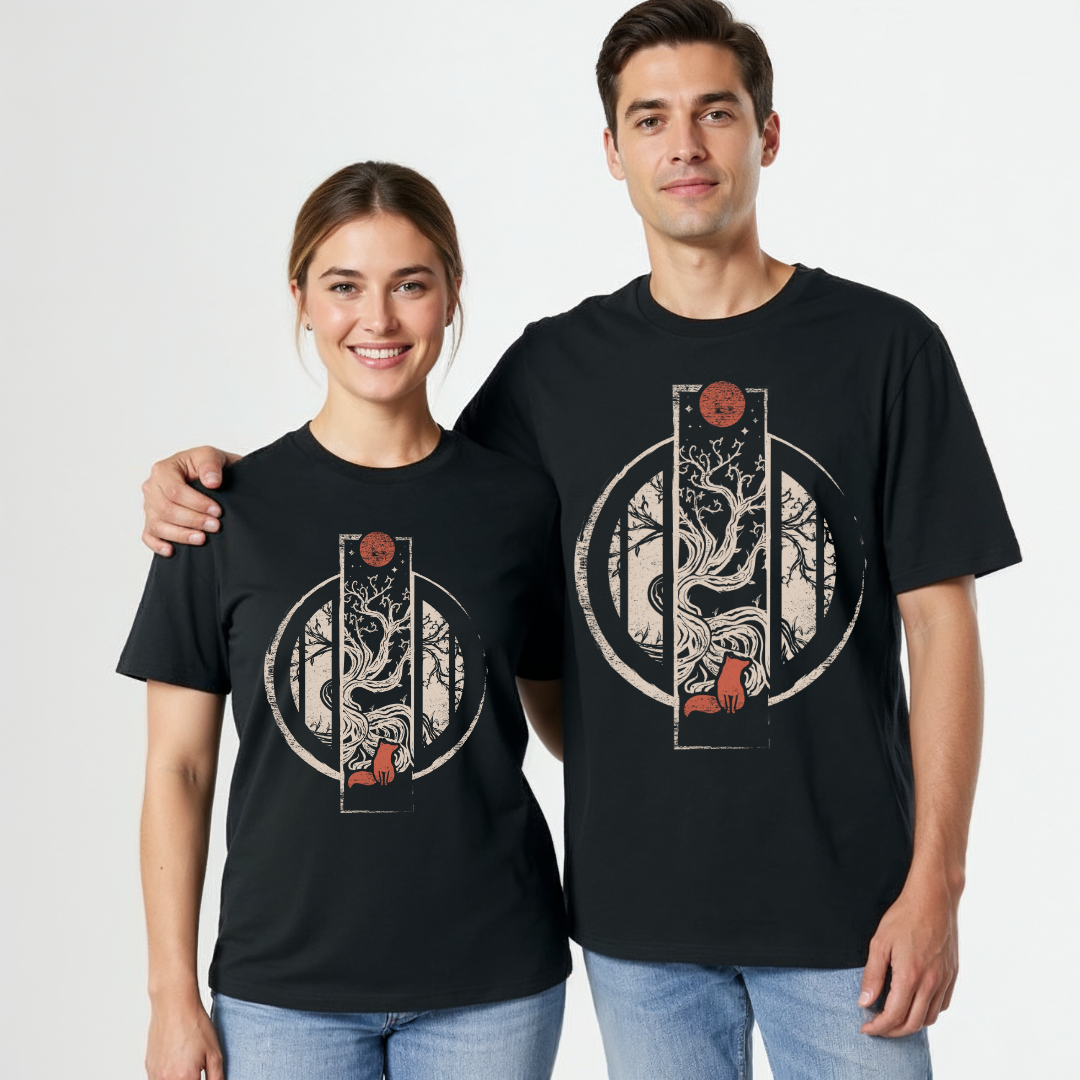 Unisex Bio T-Shirt Fuchs Baum