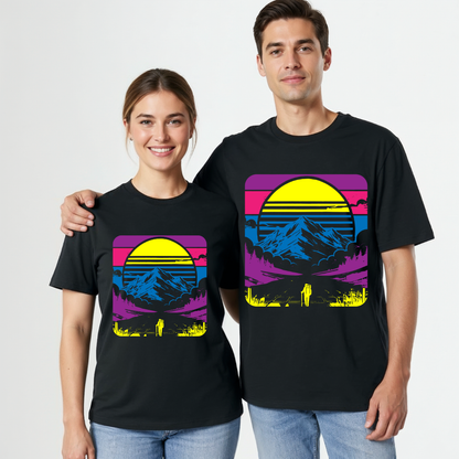 Unisex Bio T-Shirt Vintage Berge