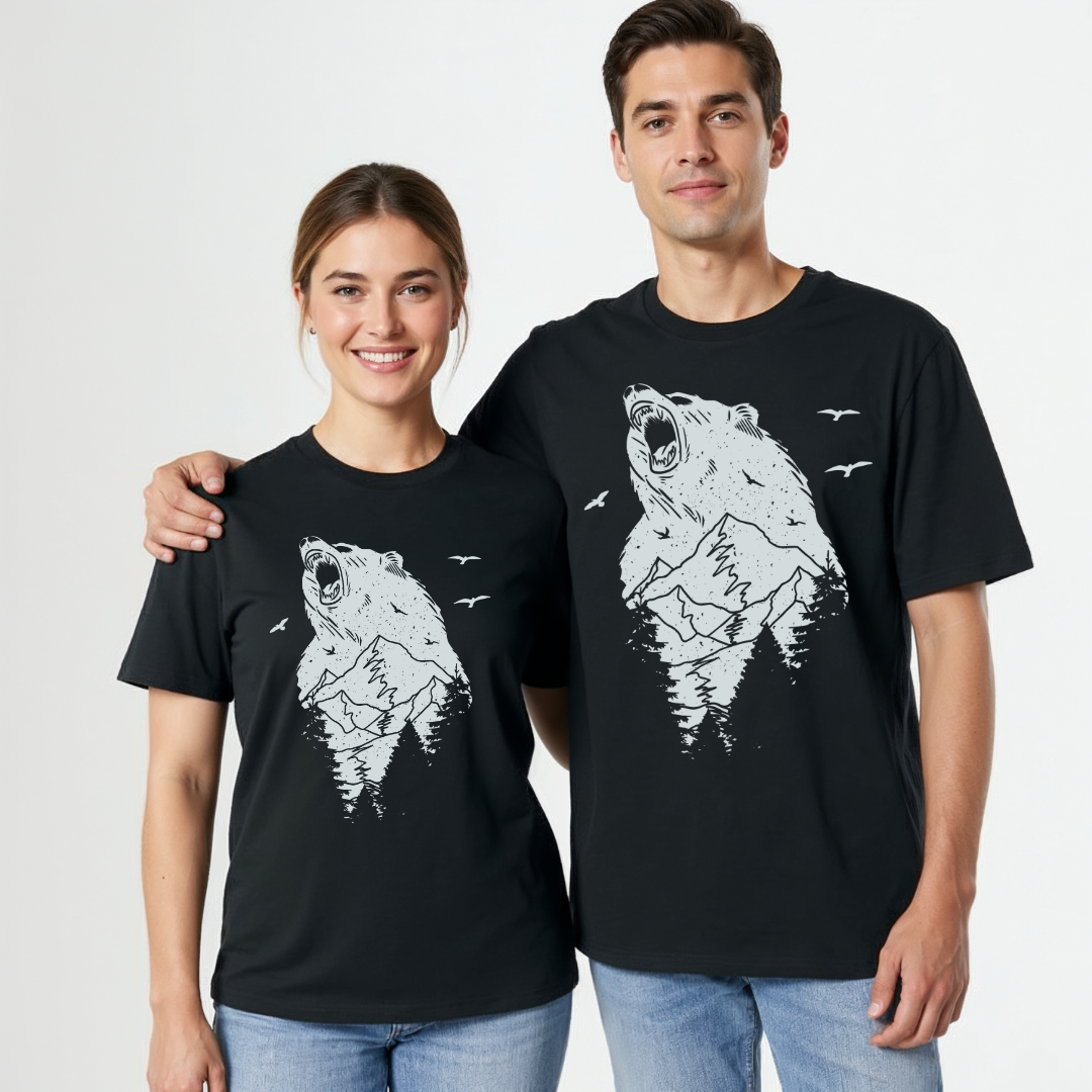 Unisex Bio T-Shirt Bär Berge